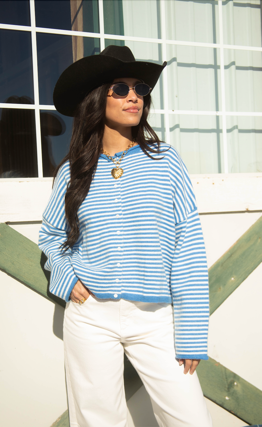 not over you cardigan - blue