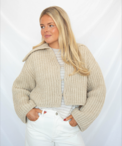 waiting for forever collared sweater