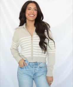 z supply: kovac sweater jacket - natural heather