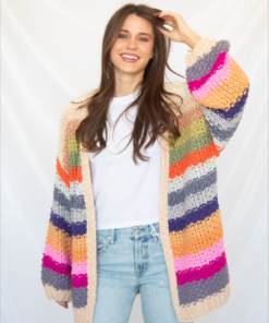 live it up rainbow cardigan